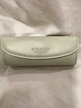 Coach Mint Green VTG Lipstick Case “RARE” color genuine leather
